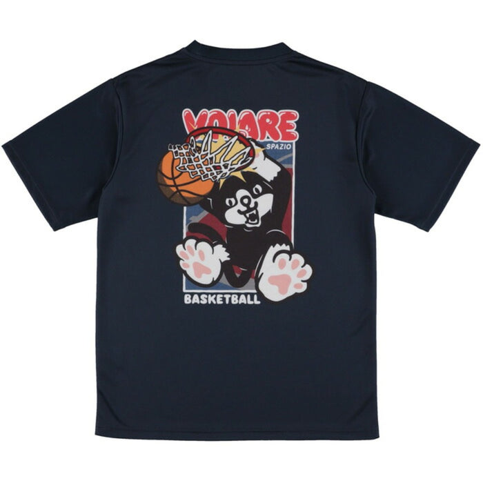スパッツィオSpazioバスケットボール半袖TシャツVolareダンクプラシャツメンズレディース大人プラクティスシャツ接触冷感吸水速乾UVケアVB0013
