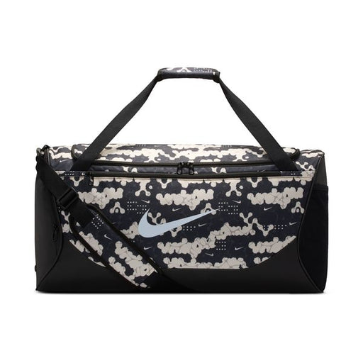 ナイキNikeトレーニングブラジリアプリントミディアムダッフルバッグ60LメンズレディースショルダーストラップハンドルジッパーIH7849-103