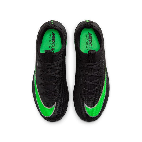 ジュニアヴェイパー17アカデミーTFナイキNIKEIO0142-001ブラックグリーンジュニアサッカートレーニングシューズ