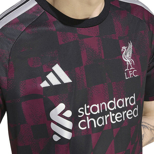 リバプールLFC2026-27レプリカ3rdユニフォーム半袖IS108-KA6855サッカーブラックアディダスadidas