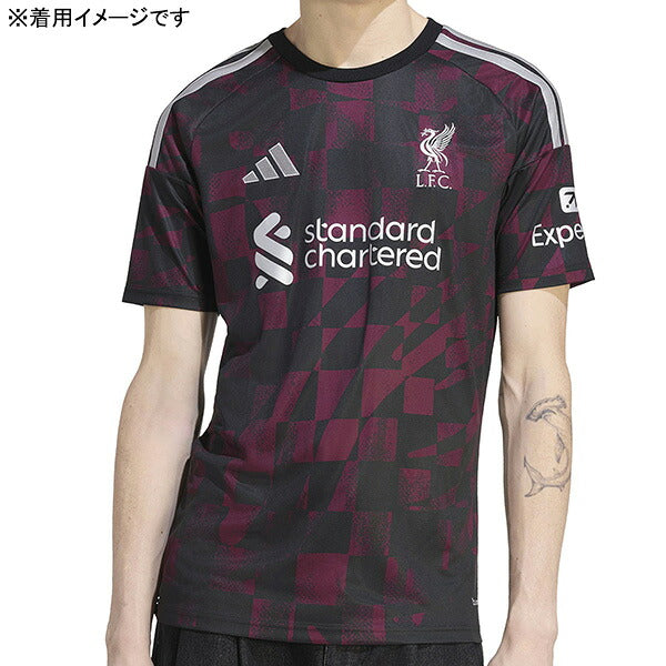 リバプールLFC2026-27レプリカ3rdユニフォーム半袖IS108-KA6855サッカーブラックアディダスadidas