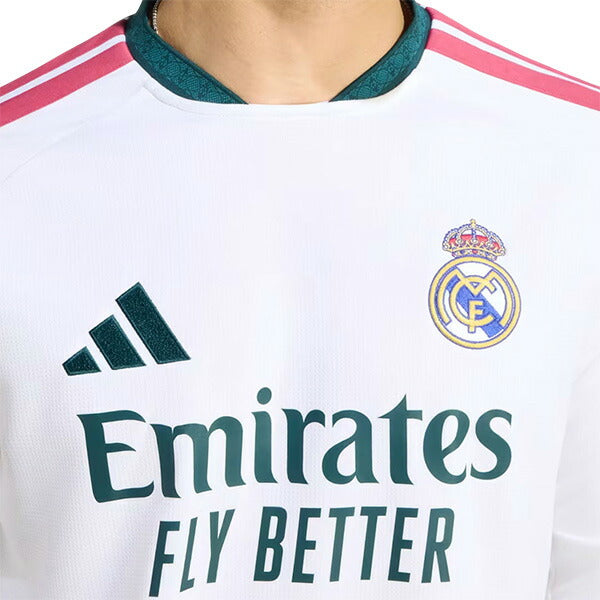 レアルマドリードRMD2026-27レプリカホームユニフォーム長袖IV100-KC3952サッカーホワイトアディダスadidas