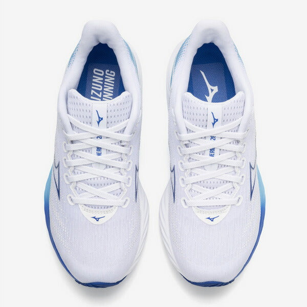 ミズノMIZUNOレディースランニングシューズWAVERIDER28ウエーブライダー28マラソンジョギング2E相当J1GD2403-21ホワイト