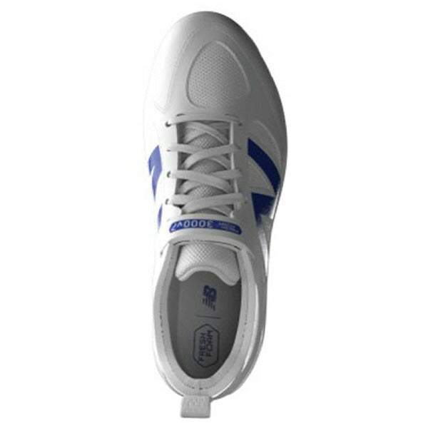 ニューバランスNewBalance野球ジュニアポイントスパイク3000V7CLEATSJNR3000V7クリーツジュニア子供ホワイト×ブルーJA3000D7-W
