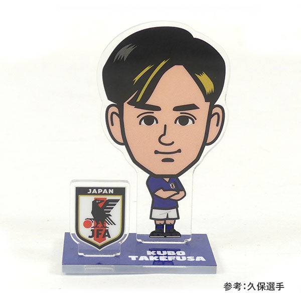 【ネコポス対応可】日本代表オフィシャルJFAプレイヤーズ似顔絵アクリルスタンドガチャ1枚06-652サッカー選手似顔絵シークレットアクリルスタンド