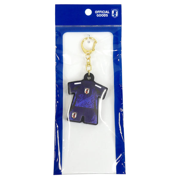 【ショップ限定エントリーでさらに+9倍】【ネコポス対応可】サッカー日本代表プレイヤーズユニ型ラバーキーホルダー背番号入りサポーターグッズアクセサリー