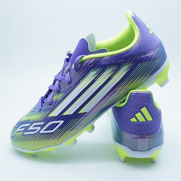 F50LEAGUEHG/AGJアディダスadidasJH7752パープルラッシュジュニアサッカースパイク