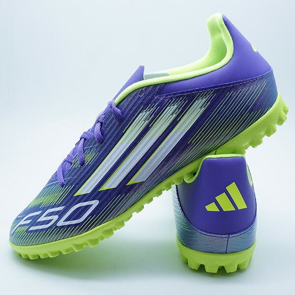F50CLUBTFアディダスadidasJI0026パープルラッシュサッカートレーニングシューズ