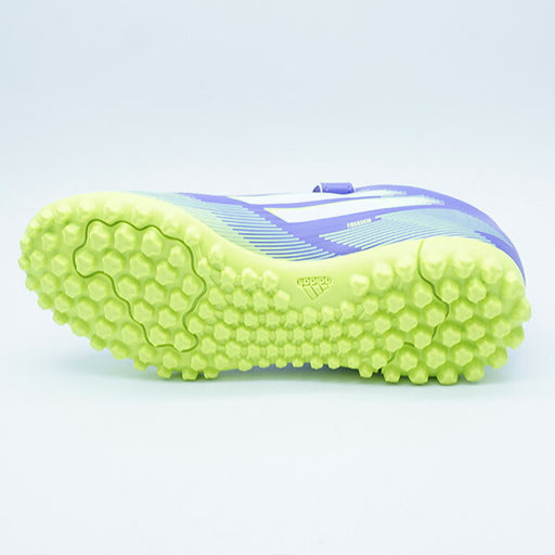 F50CLUBH&LTFJアディダスadidasJI0033パープルラッシュジュニアサッカートレーニングシューズベルクロ