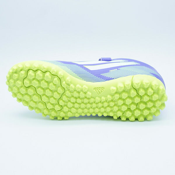 F50CLUBH&LTFJアディダスadidasJI0033パープルラッシュジュニアサッカートレーニングシューズベルクロ