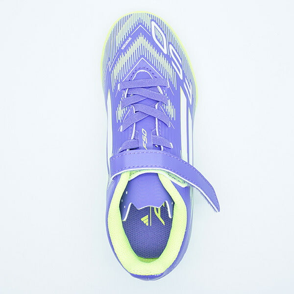 F50CLUBH&LTFJアディダスadidasJI0033パープルラッシュジュニアサッカートレーニングシューズベルクロ