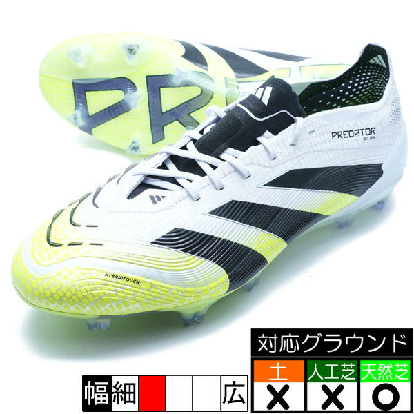 プレデターELITEFGアディダスadidasJI1082フットウェアホワイトサッカースパイク天然芝