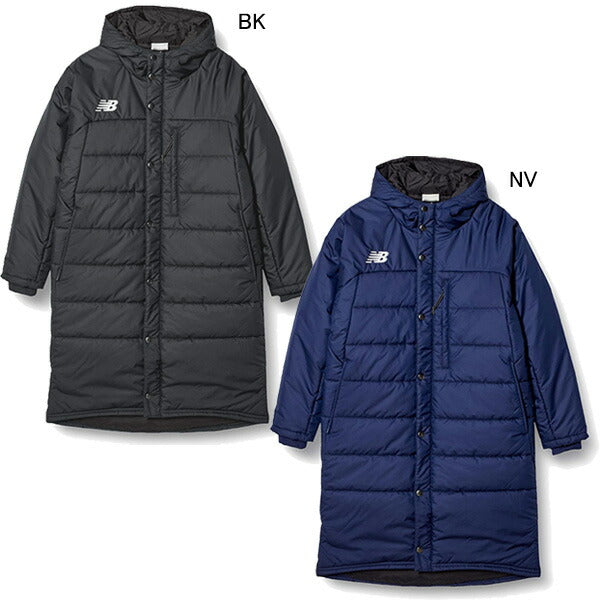 ニューバランスNewBalanceジュニア中綿パデットロングコートJJJF1425サッカーフットサルベンチコート防寒移動観戦子供用