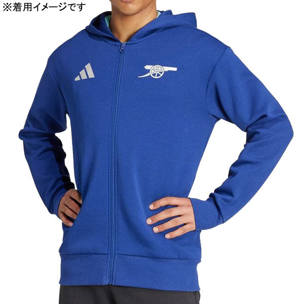 アーセナルARS2024-25アンセムジャケットJNO72-IT4083サッカージップパーカーフードビクトリーブルーアディダスadidas