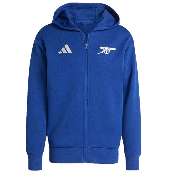 アーセナルARS2024-25アンセムジャケットJNO72-IT4083サッカージップパーカーフードビクトリーブルーアディダスadidas