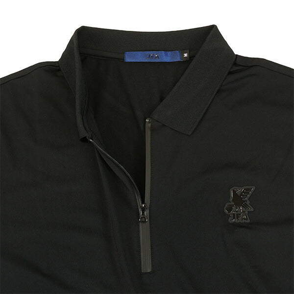 【ショップ限定エントリーでさらに+9倍】【ネコポス送料無料】日本代表オフィシャルJFAZIPUPポロシャツ(JFA)DAILYLINEJO-395サッカー半袖カジュアルブラックメンズ