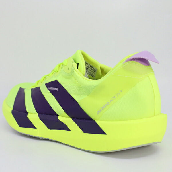 アディダスadidasレディースランニングシューズADIZEROJAPAN9Wアディゼロジャパン9マラソンジョギングイエローJQ0778