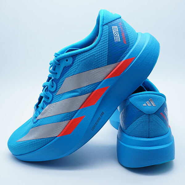 AdizeroEVOSLWOVENアディダスadidasJR2023ソーラーブルーランニングシューズ