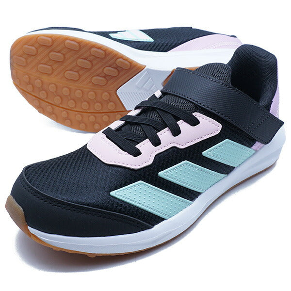 【送料無料】FAITOELKアディダスadidasJR2272コアブラックジュニアランニングシューズベルクロ