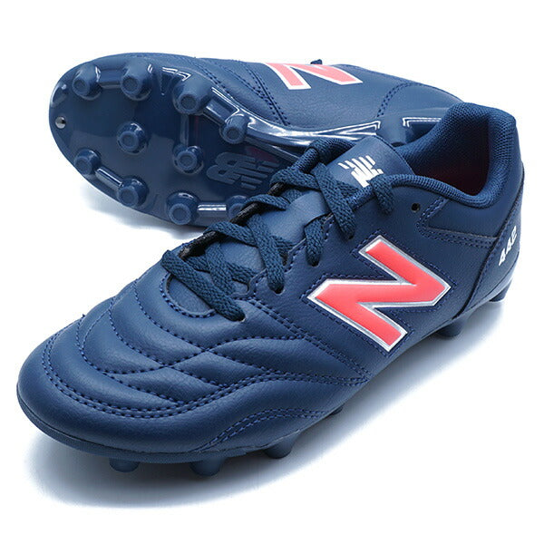 【ショップ限定エントリーでさらに+9倍】442ACADEMYHGJNRV2ニューバランスNewBalanceJS43HMP2Wネイビージュニアサッカースパイク