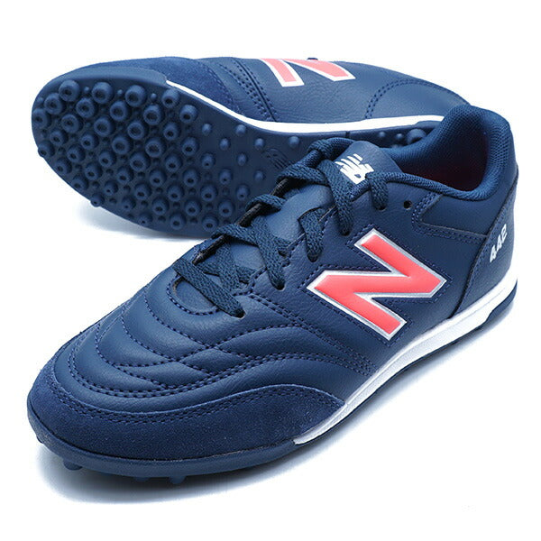 【ショップ限定エントリーでさらに+9倍】442ACADEMYTFJNRV2ニューバランスNewBalanceJS43TMP2Wネイビージュニアサッカートレーニングシューズ