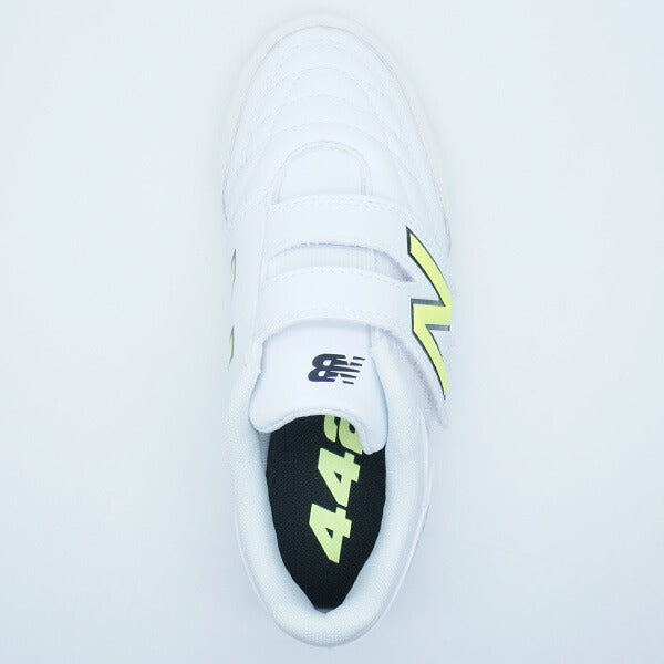 【ショップ限定エントリーでさらに+9倍】442JRVTFニューバランスNewBalanceJS4VTIB2-Wホワイトジュニアサッカートレーニングシューズベルクロ