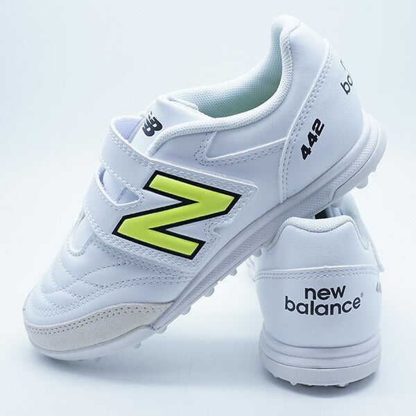 【ショップ限定エントリーでさらに+9倍】442JRVTFニューバランスNewBalanceJS4VTIB2-Wホワイトジュニアサッカートレーニングシューズベルクロ