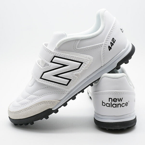 【ショップ限定エントリーでさらに+9倍】442v2VTFJNRニューバランスNewBalanceJS4VTWT2ホワイトジュニアサッカートレーニングシューズベルクロ