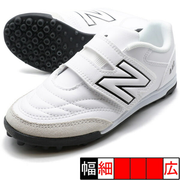 【ショップ限定エントリーでさらに+9倍】442v2VTFJNRニューバランスNewBalanceJS4VTWT2ホワイトジュニアサッカートレーニングシューズベルクロ