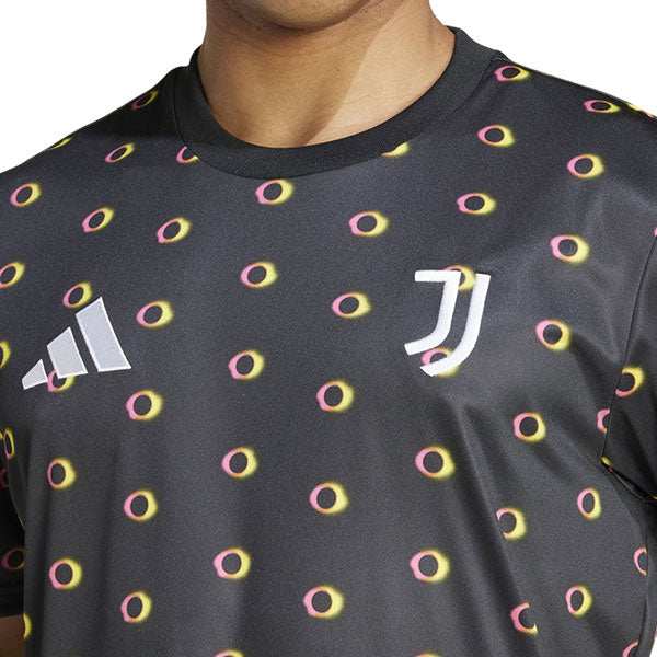ユベントスJUV2024-25プレマッチジャージーJSB03-IS5789サッカーレプリカプラクティスシャツ半袖ブラックアディダスadidas