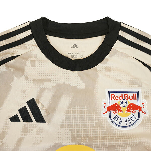 ニューヨークレッドブルズ2025レプリカアウェイユニフォームJSG84-IV5057サッカーフットサル半袖ヘイローアイボリーアディダスadidas