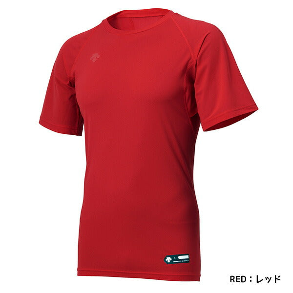 デサントDESCENTE少年野球ジュニア丸首半袖アンダーシャツJSTD721B練習インナープラシャツ