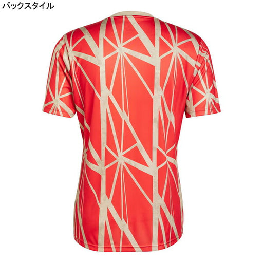 バイエルンミュンヘンBAY2024-25プレマッチジャージーJTA76-JD8335サッカーレプリカプラクティスシャツ半袖練習着レッドアディダスadidas