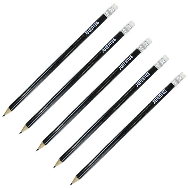 【ネコポス対応可】ユベントス鉛筆5本セットJU1474-5Pサッカーサポーターグッズ文房具