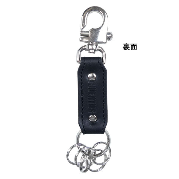 【ネコポス対応可】ユベントスFCJUV本革レザーキーチェーンキーホルダーJUV32882サッカーセリエA海外クラブチームオフィシャルグッズ