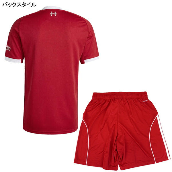【上下セット】リバプールLFC2025-26レプリカホームユニフォームショーツJYF22-JYF23サッカー上下アディダスadidas