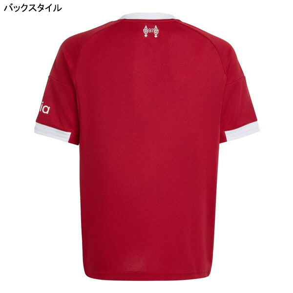 リバプールジュニアLFC2025-26レプリカホームユニフォームJYF33-JV6436サッカー半袖子供用レッドアディダスadidas