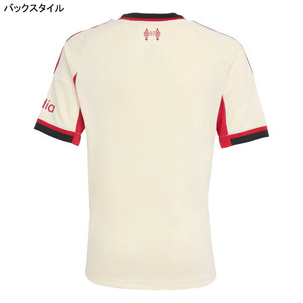 リバプールジュニアLFC2025-26レプリカアウェイユニフォームJYF48-JV6453サッカー半袖子供用アディダスadidas