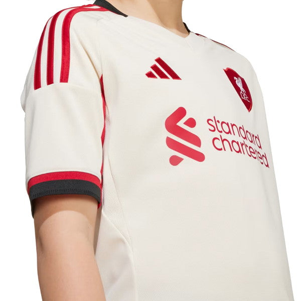 リバプールジュニアLFC2025-26レプリカアウェイユニフォームJYF48-JV6453サッカー半袖子供用アディダスadidas