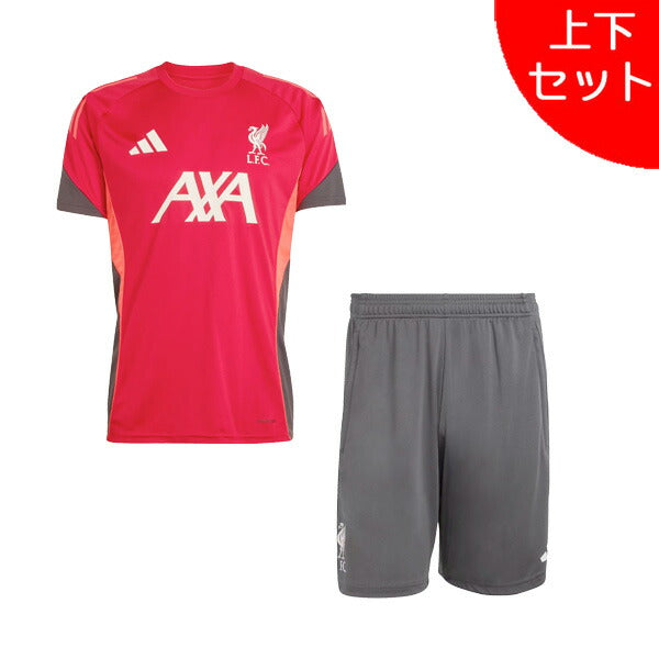 【上下セット】リバプールLFC2025-26ティロ25コンペティショントレーニングジャージーショーツ上下JZN25-JZN26-KBサッカーレッドアディダスadidas