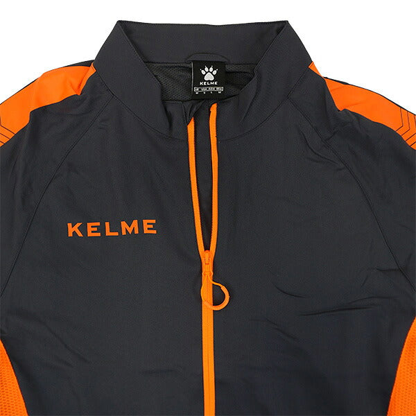 ケルメKELMEトレーニングジャケットK088サッカーフットサル練習着グレーオレンジメンズ