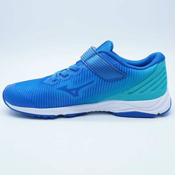 【送料無料】スピードスタッズ4ベルトミズノmizunoK1GC2423-10ブルーホワイトジュニアランニングシューズベルクロ