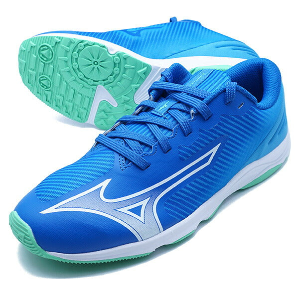 【送料無料】スピードスタッズ4ミズノmizunoK1GC2425-10ブルーホワイトジュニアランニングシューズ