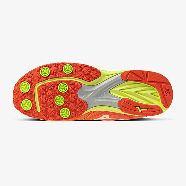 スピードマッハ3ミズノmizunoK1GC2552-21オレンジジュニアランニングシューズベルクロ