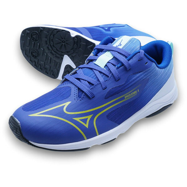 【送料無料】スピードスタッズ5ミズノmizunoK1GC2661-03ブルーイエロージュニアランニングシューズ