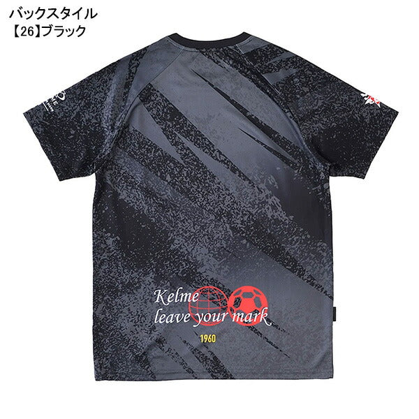 【ネコポス送料無料】ケルメKELMESnowプラクティスシャツKC25S211サッカーフットサルプラシャツ半袖練習着メンズ