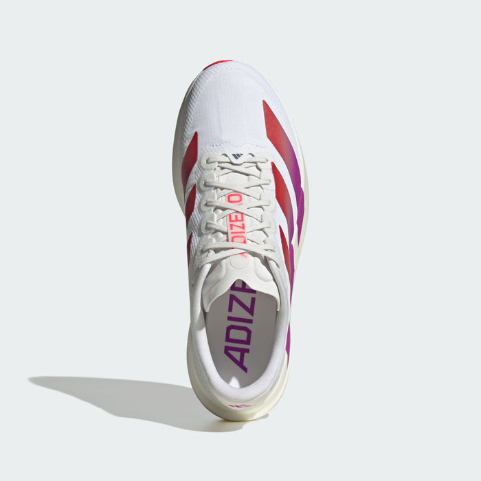 アディダスadidasランニングシューズメンズ大人アディゼロEVOSLシューズAdizeroEVOSLShoes軽量ホワイトKI2823