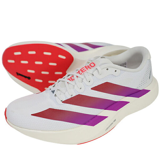 アディダスadidasランニングシューズメンズ大人アディゼロEVOSLシューズAdizeroEVOSLShoes軽量ホワイトKI2823