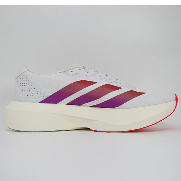 アディダスadidasランニングシューズメンズ大人アディゼロEVOSLシューズAdizeroEVOSLShoes軽量ホワイトKI2823