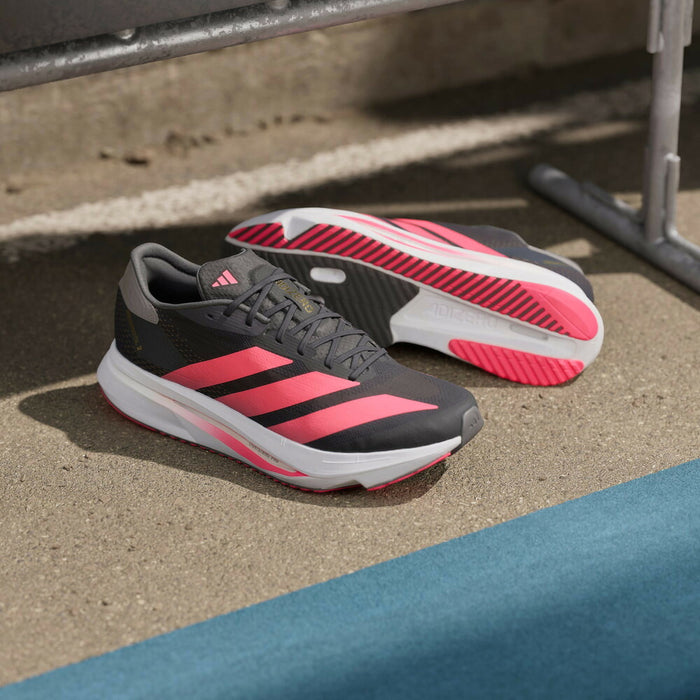 アディダスadidasランニングシューズメンズ大人アディゼロSL2シューズAdizeroSL2Shoes軽量グレーKI3244